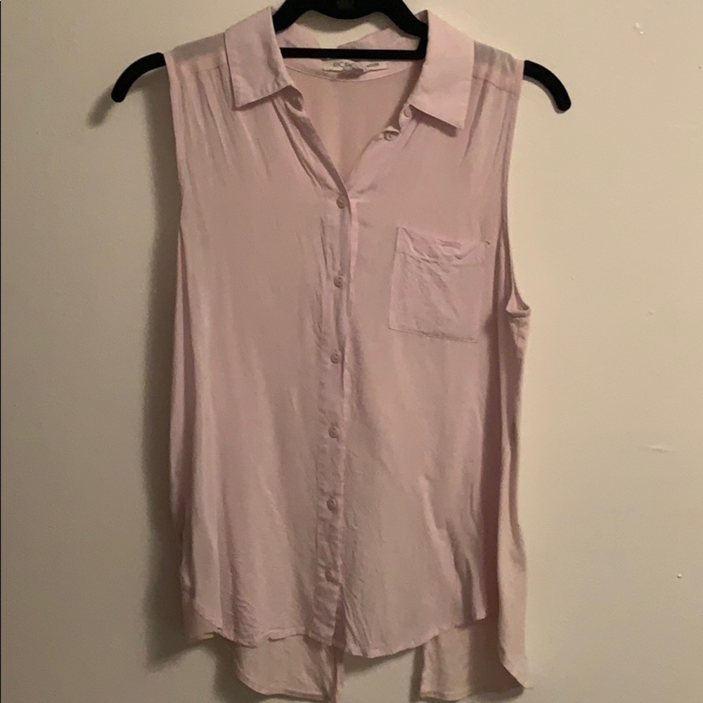 Pastel pink seeveless blouse